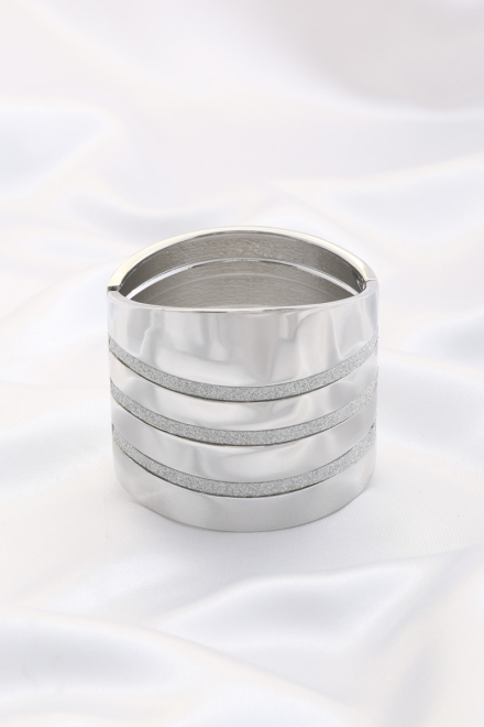 Metal Cuff Bracelet Silver